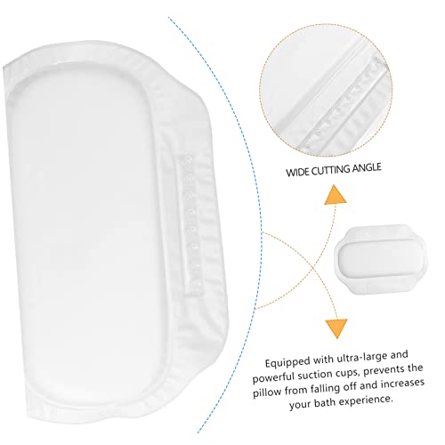 Bathtub Pillow with Ultra-Large Suction Cups for Secure Non-Slip Support Spa Bath Cushion for Head and Neck Comfort Fits Most Tubs Ideal for Relaxing Home Baths and Shower Spa Sessions