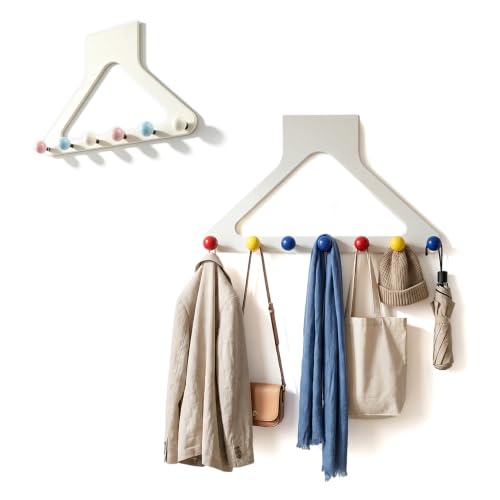 Over-the-Door Hanger Organizer, Multi-Hook Storage for Bathroom and Closet (A+B) - color: A+B