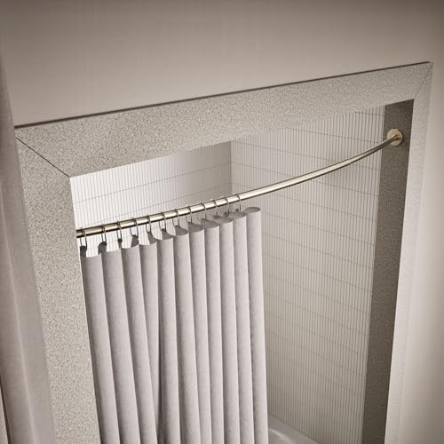 KOHLER K-9351-BV EXPANSE CURVED SHOWER ROD - CONTEMPORARY, Vibrant Brushed Bronze - color: Vibrant Brushed Bronze