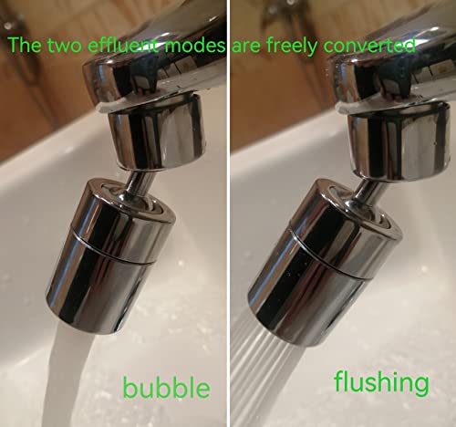 Big Angle Rotate Kitchen Sink Faucet Aerator,kitchen faucet nozzle aerator,faucet extender, 360 degree swivel sprayer for sink tap head.(80° Angle 3 adapters) - color: 80° Angle 3 adapters