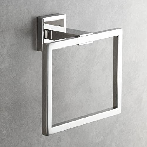 Stainless Steel Hand Towel Holder Wall Mounted Towel Ring for Bathroom, Mirror Polish, SBH239 - color: Mirror Polish