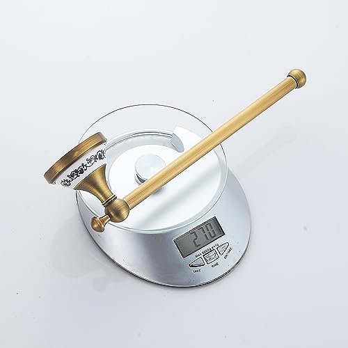 Hand Towel Bar for Bathroom Antique Bronze Brass, Rustproof Wall Mounted Towel Rack Hanger Bathroom Hardware Accessories Towel Holder,Porcelain Design - color: Towel Holder