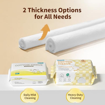 Winner Baby Dry Wipes, 100% Cotton, 600 Count (Pack of 6) | Soft and Gentle, Hypoallergenic, Unscented, Wet or Dry Use, Diaper Changes, Mealtime Cleanup - size: 100 Count (Pack of 6)