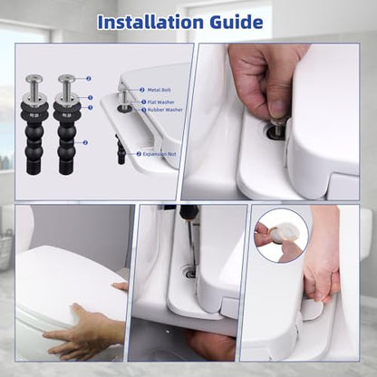 SS124 Toilet Seat Replacement Compatible with TOTO, Cotton White | Elongated Soft Close Toilet Seat for SS124, Transitional Slow-close & Heavy Duty, with Universal Toilet Bolts and Nuts, - style: Compatible with TOTO #SS124