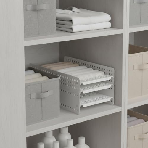 Telescopic Shelf Organizer, Adjustable Stainless Steel Cabinet Divider for Under Sink, Kitchen, Bathroom, and Closet Storage - size: 9.84 x 4.72 x 0.79 in