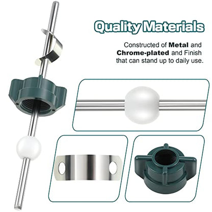 2 Pcs Pop up Center Assembly, Compatible with Price Pfister Pop up Stopper | Compatible with Price Pfister Pop up Stopper, Pivot Rod Bathroom Sink Repair Kit, Chrome