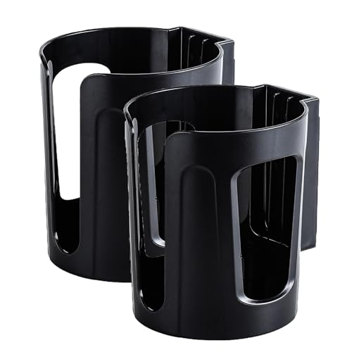 2PCS Wall Mount Cup Holder, Adhesive Install Large Drink Holder | Holds Large 8-40 oz. Bottles, Mugs and Other Big Drinks in 3.15"-3.93" - size: 2 Pack