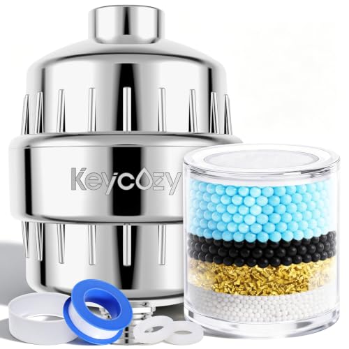 Shower Filter for Hard Water, Multi-Stage Filtration,High Output | NSF-Certified Calcium Sulfite, Carbon & KDF,Reduces Chlorine, Heavy Metals & Sediment, Helps Improve Skin & Hair