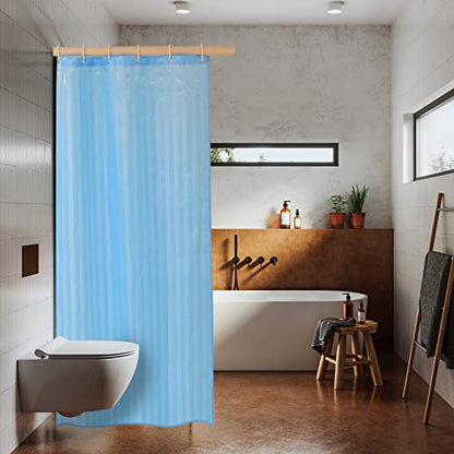 Small Mini Shower Curtain or Liner Fabric 31x71 Inch,Washable IPx4 Waterproof Hotel Quality,Shower Curtains with Hooks and Grommets,Stall Shower Liner/Blue … - color: Blue, size: 31"W x 71"L (Pack of 1)