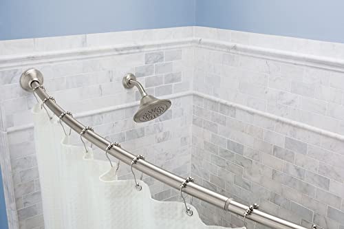 Moen SR2100BN Shower Curtain Rolling Rings, Pack of 48, Brushed Nickel - color: Brushed Nickel, size: 0.4 (Pack of 4)