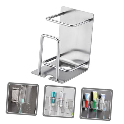 Generic Toothbrush Organizer Rinsing Cup Wall Mounted Toothbrush Rack Stainless-Steel Toothbrush Holder Modern Bathroom Accessory