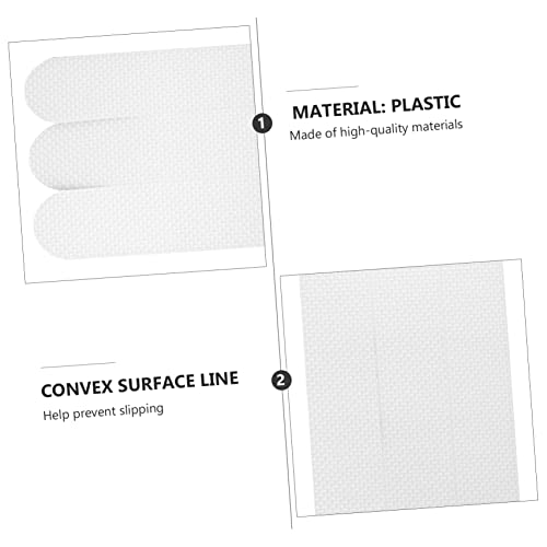 6pcs Slip Shower Stickers Transparent Bath Strips for Bathtubs Floors Stairs and Showers Adhesive Skid Treads - size: 6 pcs
