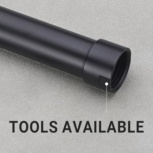 Black Shower Arm Extender 6 Inch Straight Extension Arm for Rainfall and Handheld Shower Head Combo, Female to Male NPT 1/2 Inch Shower Pipe, Matte Black - color: Black, style: 6-Inch