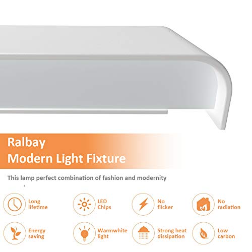 Ralbay LED Modern Vanity Light 32.67"/30W Aluminum Up and Down Modern LED Vanity Lights for Bathroom - color: White-Warm White, size: 32.6 inch