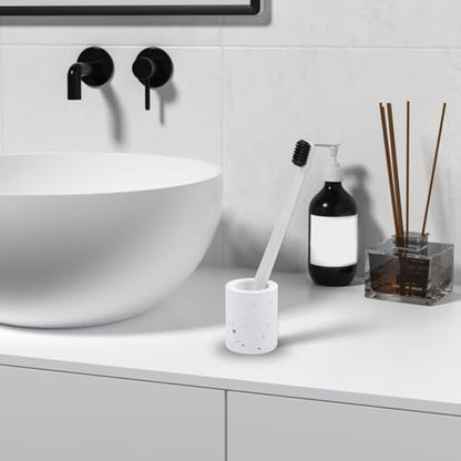 Drying Stone Toothbrush Holder, Diatomite Toothbrush Holders | Bathrooms, Quick Drying Diatomaceous Earth Bathroom Sink Organizer, Electric Brush and Toothpaste Holder Cup (Autumn Harvest) - style: Autumn Harvest
