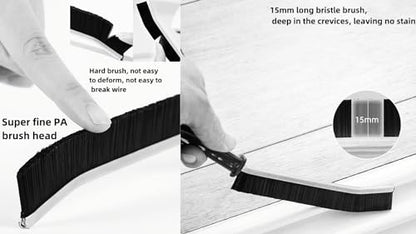 5 PCS Crevice Cleaning Brush,Hard Bristle Crevice Cleaning Brush,Crevice Cleaning Tool is Effective to Clean the Small Gap of Kitchen, tolilet and Windows. (5pcs) - style: 5pcs
