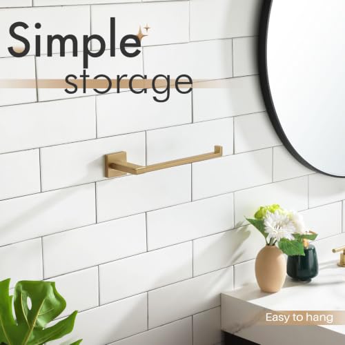 KOKOSIRI Towel Bar for Bathroom Wall Hand Towel Rack Holders Champagne Bronze Stainless Steel Heavy Duty Bathroom Organization and Storage, B3006CPG - color: Champagne Bronze