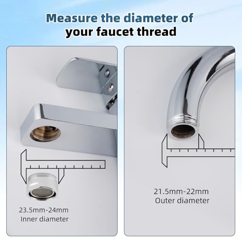 Hibbent Faucet Adapter Kit, Swivel Adapter to Connect Garden Hose - Multi-Thread Solid Brass Quick Connector Garden Hose Fitting 3/4 Inch - Chrome - color: Chrome, style: Swivel Garden Hose Adapter with Quick Connector