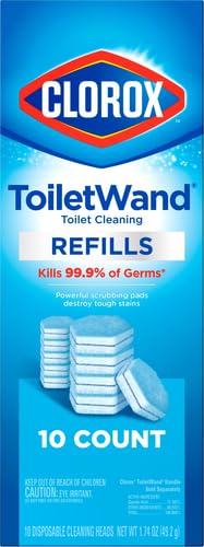 CLOROX ToiletWand Toilet Cleaner Refills,Toilet brush,Original,10 Count (Pack of 6) - size: 10 Count (Pack of 6)