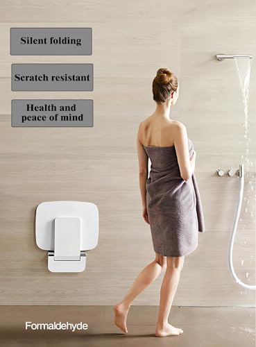 Double arc Fashion Style Foldable Shower Rack Wall Mounted Bathroom, Suitable for Elderly and Pregnant People's Showers and Shower Racks, Shoe Changing stools - size: Double arc fashion style