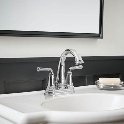 Delancey® 4-Inch Centerset 2-Handle Bathroom Faucet 1.2gpm/4.5 L/min with Lever Handles - color: Polished Chrome