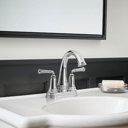 Delancey® 4-Inch Centerset 2-Handle Bathroom Faucet 1.2gpm/4.5 L/min with Lever Handles - color: Polished Chrome