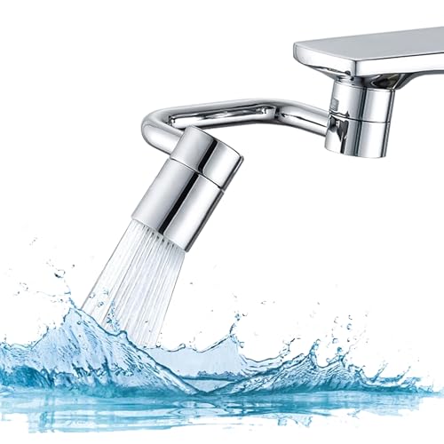 1080° Rotating Faucets Extender, 2 Modes Rotatable Faucet Aerator Extension | Dual water outlet modes, multi-directional adjustment, multiple accessory sets, simple and quick installation