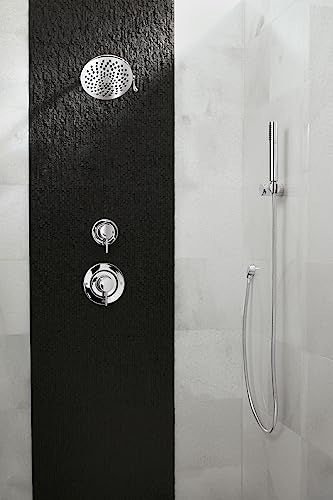 Moen Velocity Chrome Two-Function Rainshower 8-Inch Shower Head with Immersion Technology for a High-Pressure Rinse, S6320 - color: Chrome, style: Basic