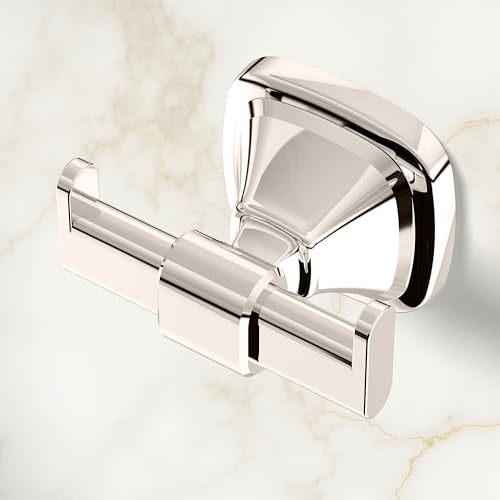 Gatco 5515PN Beverly Robe Hook | Elegant Wall Hook for Robes, Towels, and Clothes | Luxury Design, Durable Metal | Polished Nickel Finish - color: Traditional Polished Nickel