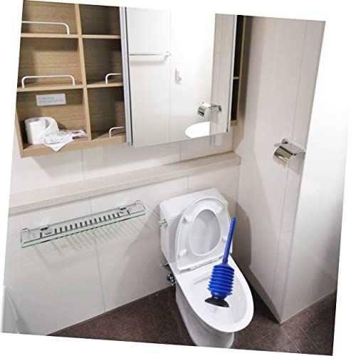 Amosfun 2pcs Heavy Duty Plunger for Toilet High Pressure Unclogger Toilet Plunger Ergonomic Handle Plunge for Bathroom