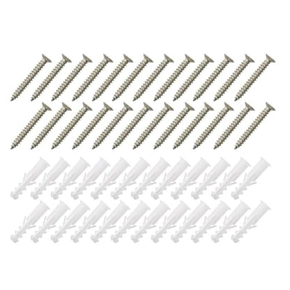 Screws Hardware For Curtain Track Flexible Bendable Rail Set | Window Door Curtain, Shower Room Divider, RV Compatible - size: Screws Hardware