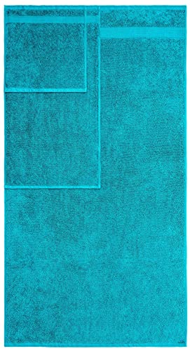 American Veteran Towel, 6 Piece Towel Set for Bathroom, 100% Cotton Turkish Bathroom Towels, 2 Bath Towels 2 Hand Towels 2 Washcloths, Aqua Blue - color: Aqua Blue, size: X Large 6 PC