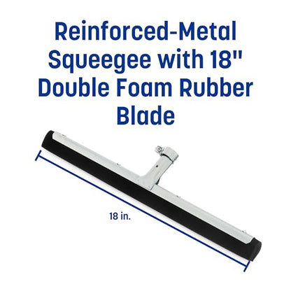 Carlisle FoodService Products 36631800 Straight Plated/Black Double Foam, with Rubber - size: 18 Inches