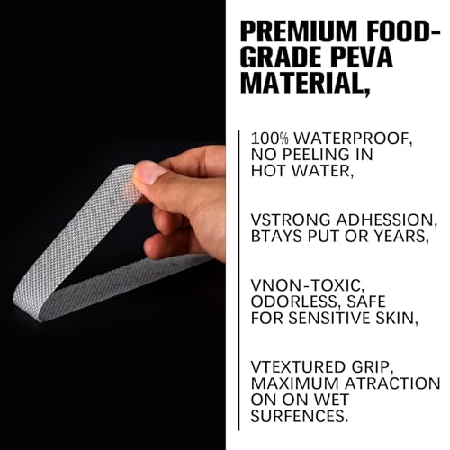 24 Pcs Clear Anti Slip Shower Stickers, Bathtub Safety Strips, Non Slip Bathroom Tape - color: Clear