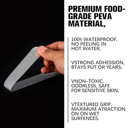 24 Pcs Clear Anti Slip Shower Stickers, Bathtub Safety Strips, Non Slip Bathroom Tape - color: Clear