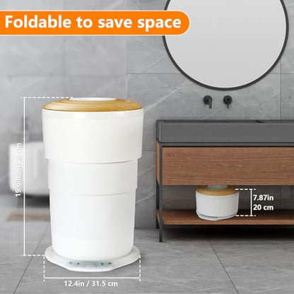 Uoxfill Upgrade Foldable Towel Warmer for Bathroom - 23L Luxury Heated Towel Warmers Bucket with Time Setting,Auto Shut Off,Fits Up to Two 40"X70" Oversized Towels,Bathrobes,Blankets White - size: 23 L