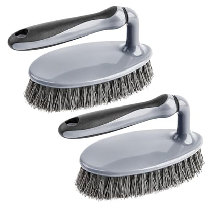 MR.SIGA Heavy Duty Scrub Brush with Comfortable Grip for Bathroom Shower | Strong bristles with effective scrubbing power, ideal for kitchen, bathroom, shower and everyday household cleaning.