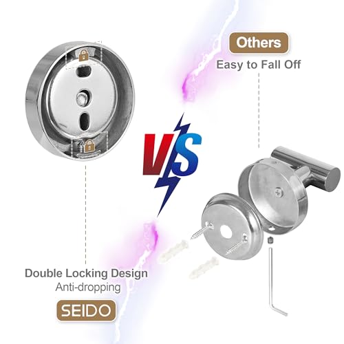 SEIDO 36 Inch Brushed Nickel Towel Bar for Bathroom Wall - SUS 304 Stainless Steel Kitchen Towel Holder Wall Mounted Towel Rack Rod with 33" Hanging Length Easy to Install Durable Heavy Duty - color: Brushed Nickel, size: 36 Inch