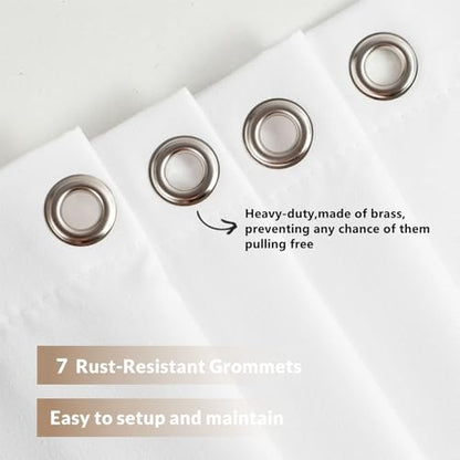 Felisa Stall Fabric Shower Curtain Liner with Large Magnets,36 x 74 inches Soft Cloth & Hotel Quality Shower Stall Curtain for Bathroom,Small Narrow Size Shower Curtain,White - color: White, size: 36"W x 74"L (Pack of 1)