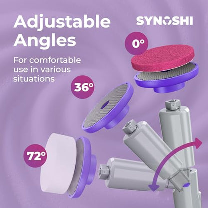 SYNOSHI PRO Electric Spin Scrubber Magic Melamine Sponge Set of 3 | for Bathroom & Shower Cleaning Brush, Kitchen Brush Head For Power Scrubber - Magic Sponges