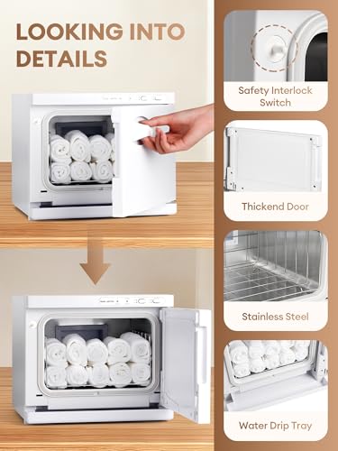 Hot Towel Warmer Esthetician - Hand Face Towel Warmer Heating Machine | 8L Large Capacity Towel Steamer for Facial Spa Hair Beauty Salon Home