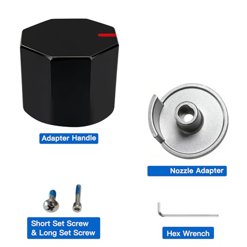 All Metal Replacement for Moen Tub/Shower Lever Handle, Compatible with Moen Posi Temp Shower Handle and for Cartridge,Single Handle Faucets for Adjust Water Volume and Temperature,Knob Black - color: Knob Black