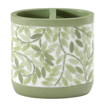 Avanti Linens - Toothbrush Holder, 100% Hand-Painted Resin Bathroom Accessories, Botanical Home Decor (Stratford) - size: Toothbrush Holder
