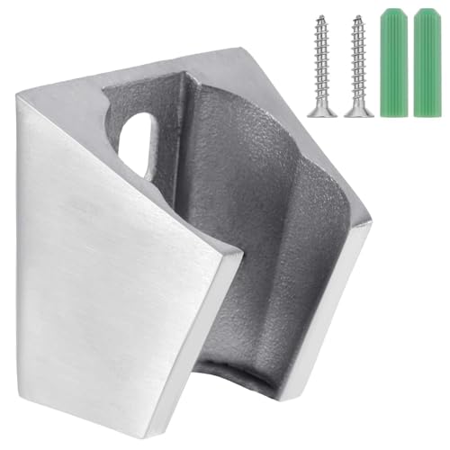 Handheld Shower Head Holder Wall Mount, Shower Wand Bracket Holder, Wall Mount Robust Holders for Bathroom - Mounting Screws Included, Chrome