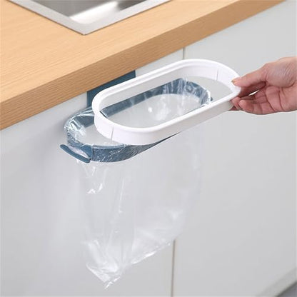 Removable Trash Bag Holder Hanging Holder Over The Cabinet Cupboard Home Kitchen Waste Bin Trash Rack Wall Mounted Waste Bin - color: A