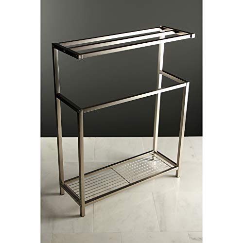 Kingston Brass SCC8368 Edenscape Freestanding Towel-Rack, Brushed Nickel - color: Brushed Nickel