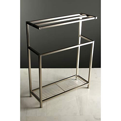 Kingston Brass SCC8368 Edenscape Freestanding Towel-Rack, Brushed Nickel - color: Brushed Nickel