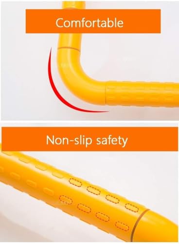Toilet Frame Bathroom Toilet Grab Handles Safety Shower Grab Bar T-Shaped Grab Rails Wall Mounted Toilet Bathroom Handrail with Legs ly Freestanding N