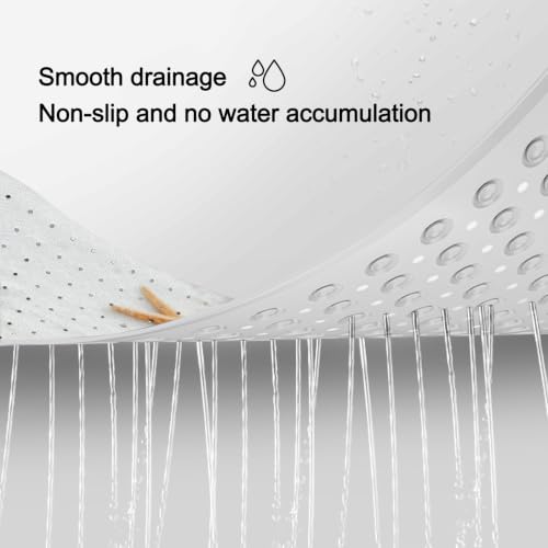 LNOND Summer Beach Bathtub Mat Non Slip, 40 X 16 Inch Tub Mat for Bathroom, White Sand Beach Bath Tub Shower Mat with Drain Holes and Suction Cups - color: White Sand Beach Bathtub Mat