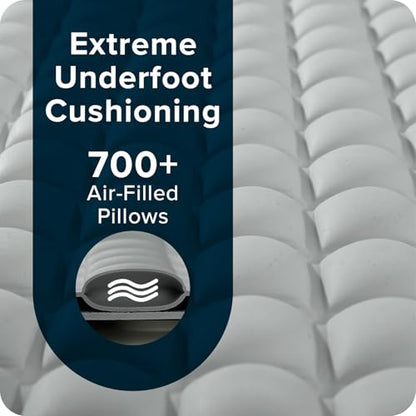 SlipX Solutions Pillow Top Soft Padded Non Slip Bathtub Mat, 27x15.5, Gray | Soft Anti Slip Bath Tub And Shower Mat, 700 Air-Filled Pillows, Strong Suction Cups, Extra Comfort Underfoot - color: Gray